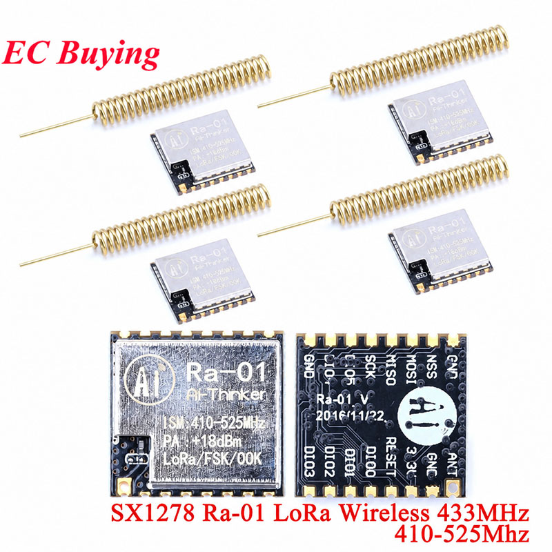 Lora Sx1278 - 1-10 個 Ra-01 SX1278 LoRa スペクトラム拡散ワイヤレスモジュール