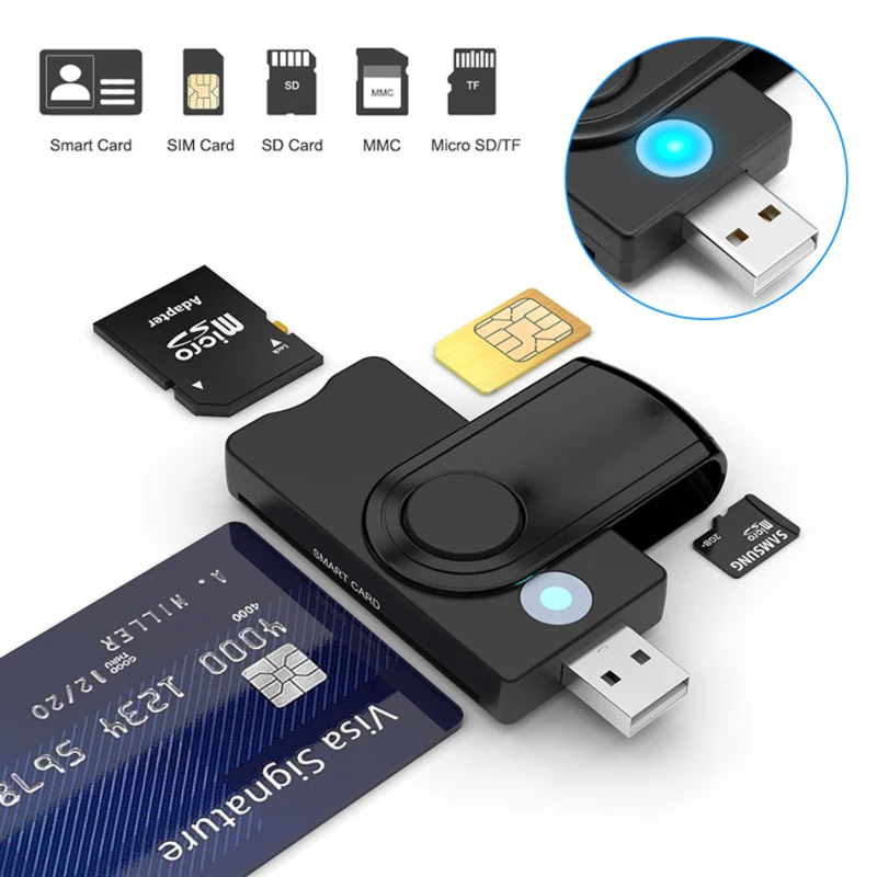 Sd Card Module - スマートカードリーダー、マイクロSD、USB 3.0、2.0、tf、micro sd、id、銀行、emv、電子、データ、dni、認識、SIM、コネクタ、アダプター
