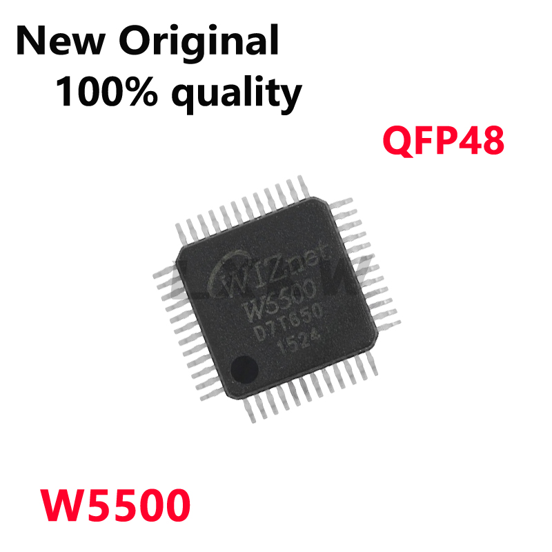 Ethernet W5500 - 1~5/PCS 新しいオリジナル W5500 QFP48 イーサネット ハードウェア