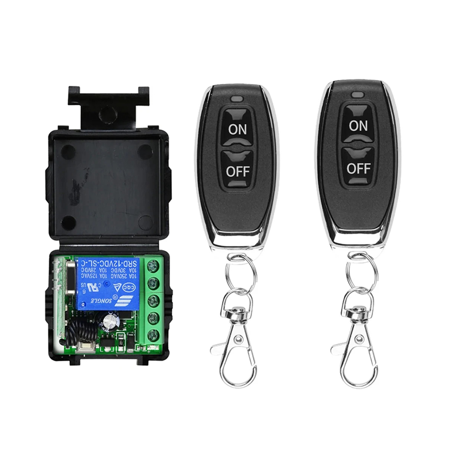 Ir Remote Module - RF 433Mhz ユニバーサルゲートリモートコントロールスイッチ 10A リレーレシーバーミニモジュールリモートコントロール DC