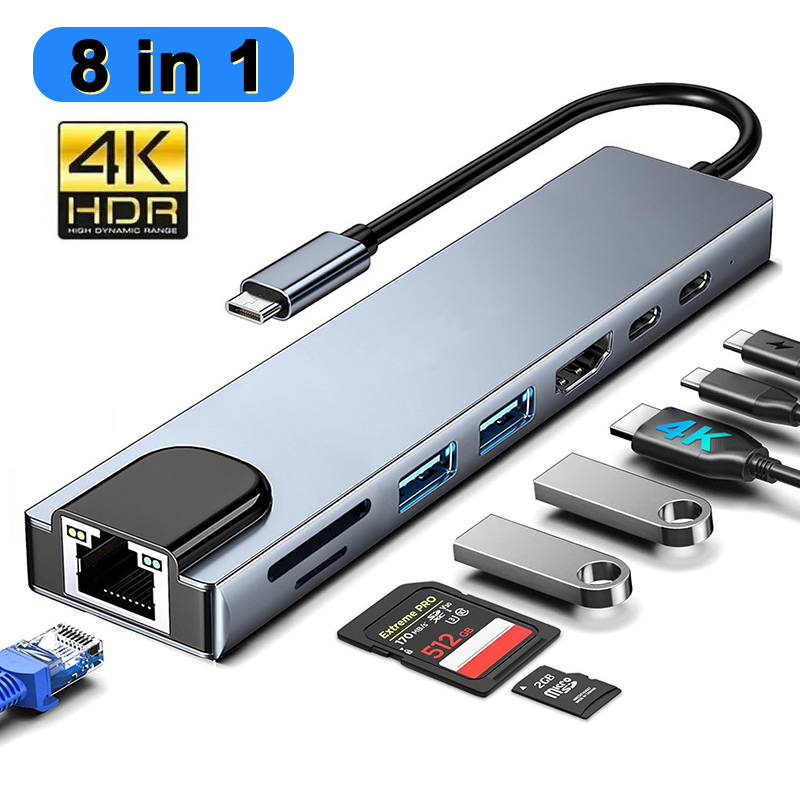 8 In 1 USB Type C ハブ MacBook P - Sd Card Module のレビューと価格