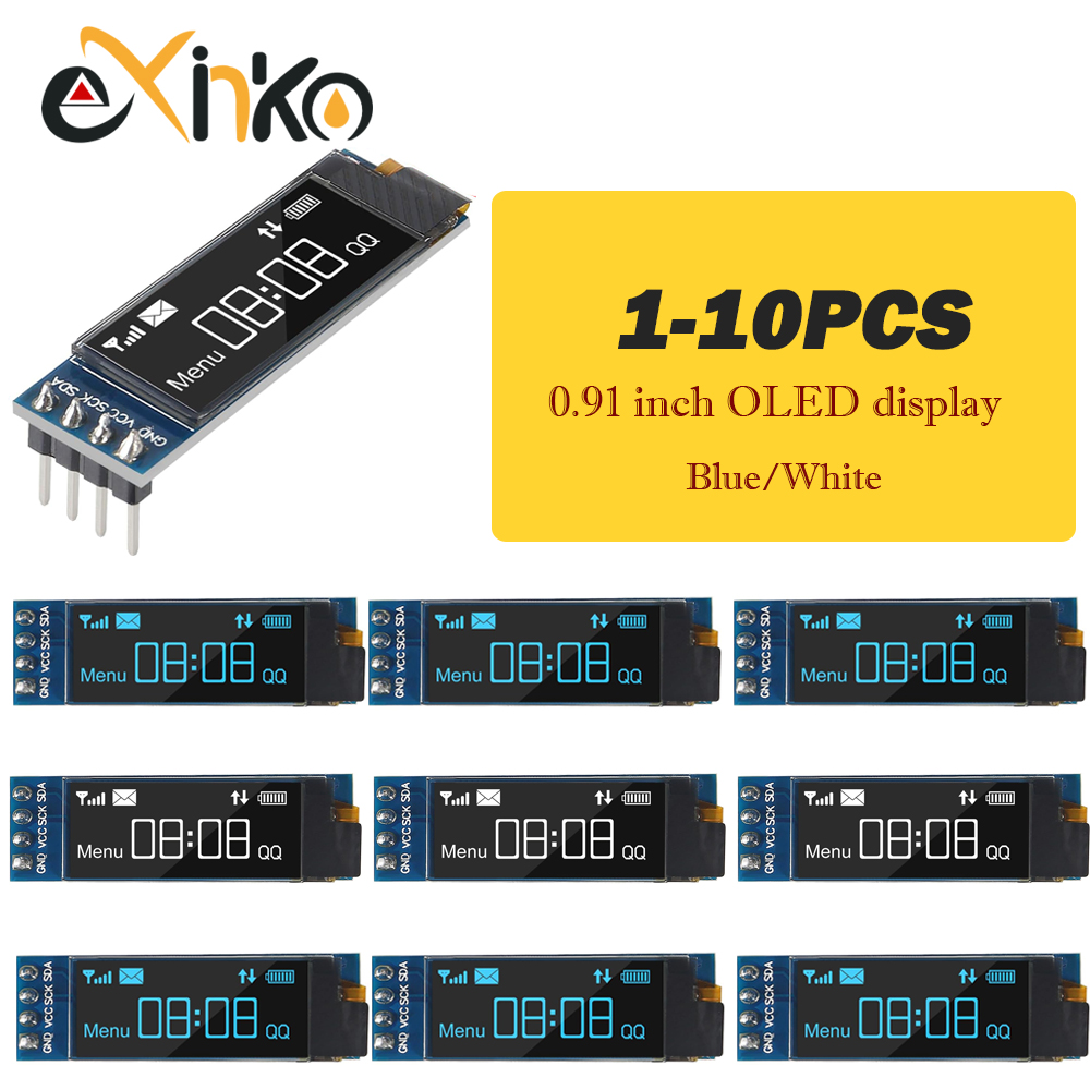 1-10個 0.91インチ OLEDディスプレイモジュール  - Ssd1306 のレビューと価格