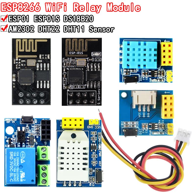 Wi-Fi ACリレーモジュール,5V,ds18b20,dh - Dht11 のレビューと価格