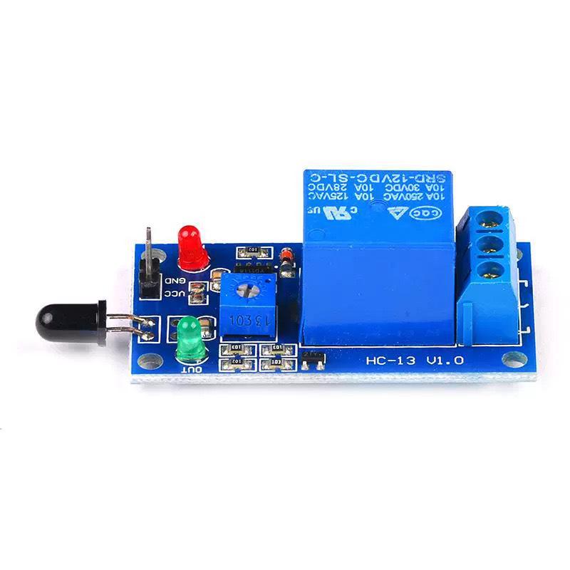 赤外線（IR）1チャンネル、5V/12V対応、炎検知センサー - Relay Module 1 Channel のレビューと価格