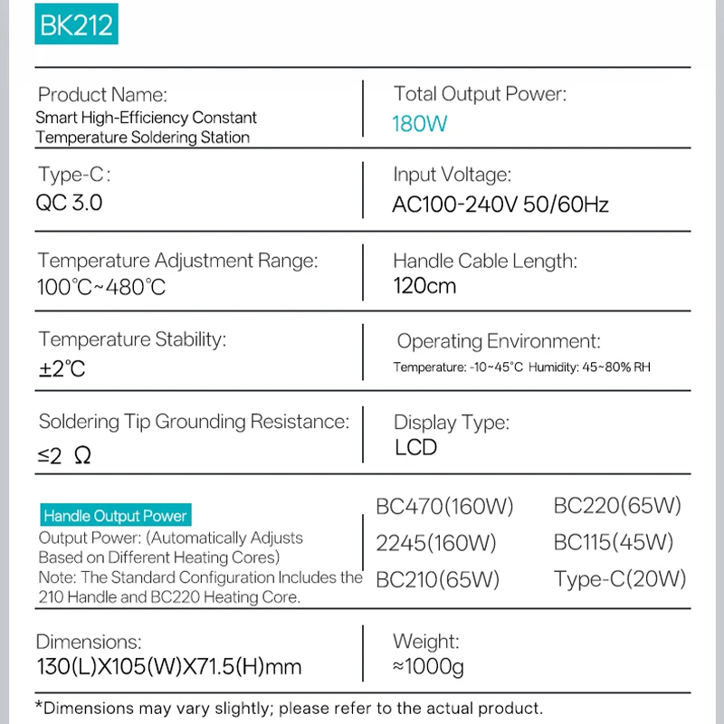 Bakon BK212 スマートはんだ付けステーション 18 - Soldering Iron Temperature Probe のレビューと価格