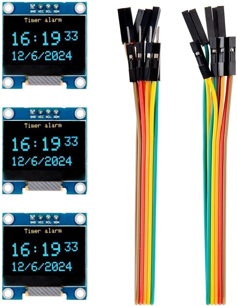 3 個の 0.96 インチ OLED ディスプレイ画面モジュ - Ssd1306 のレビューと価格