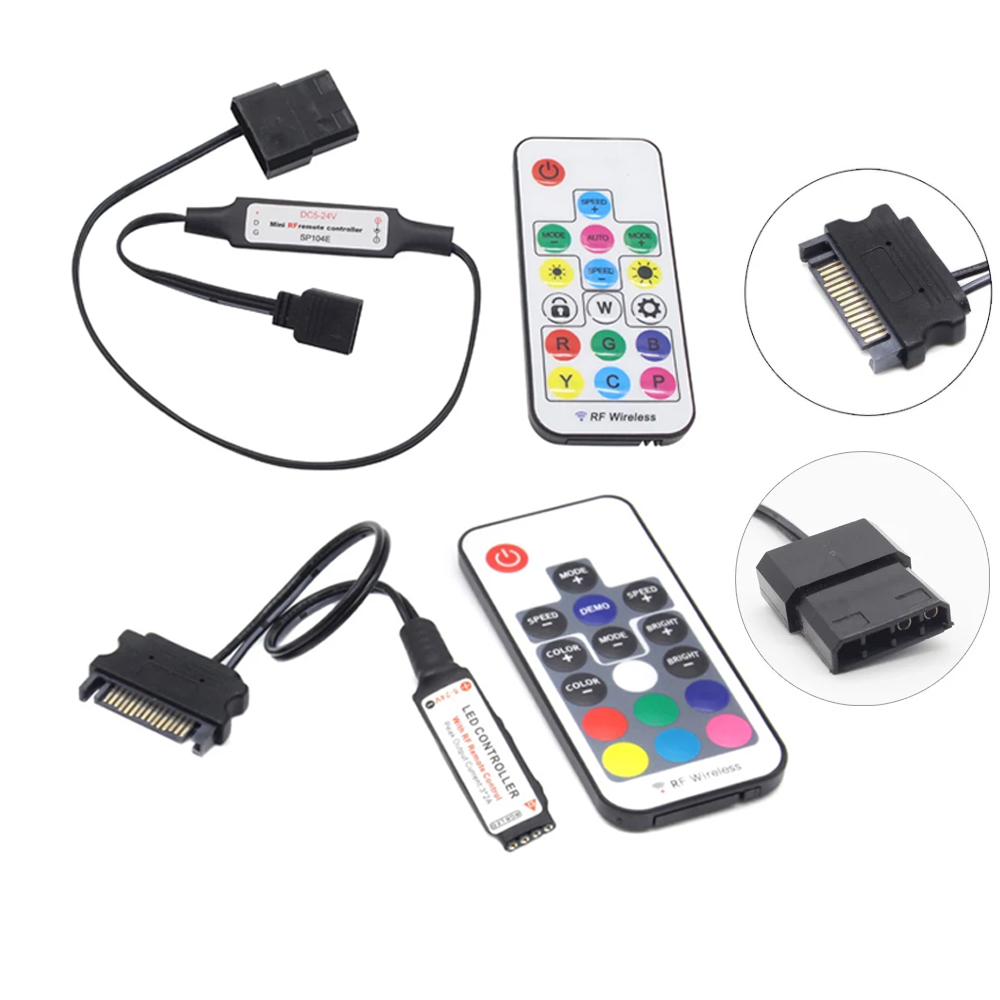 SATA モレックス RGB コントローラ 5V 3Pin  - Ws2812B Strip 5V のレビューと価格