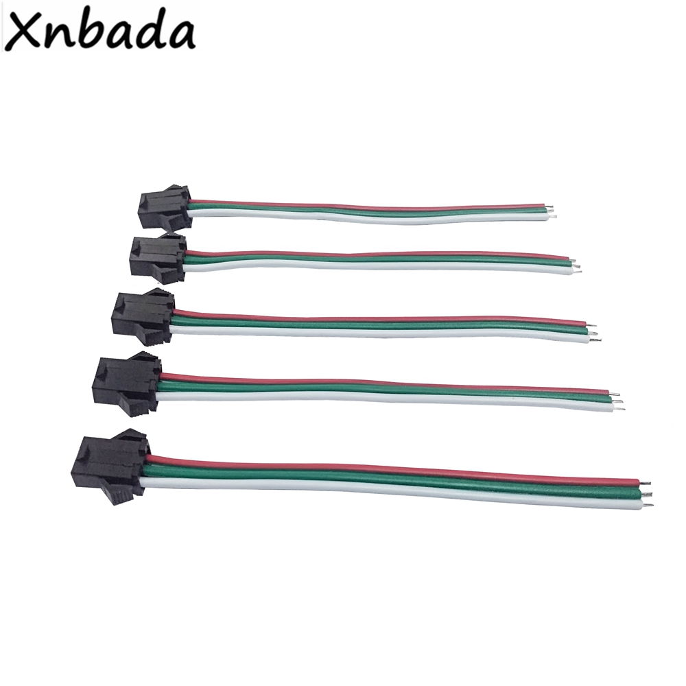 Rgb ledストリップライト用の緑と赤の線,10ペア,10 - Ws2812B のレビューと価格
