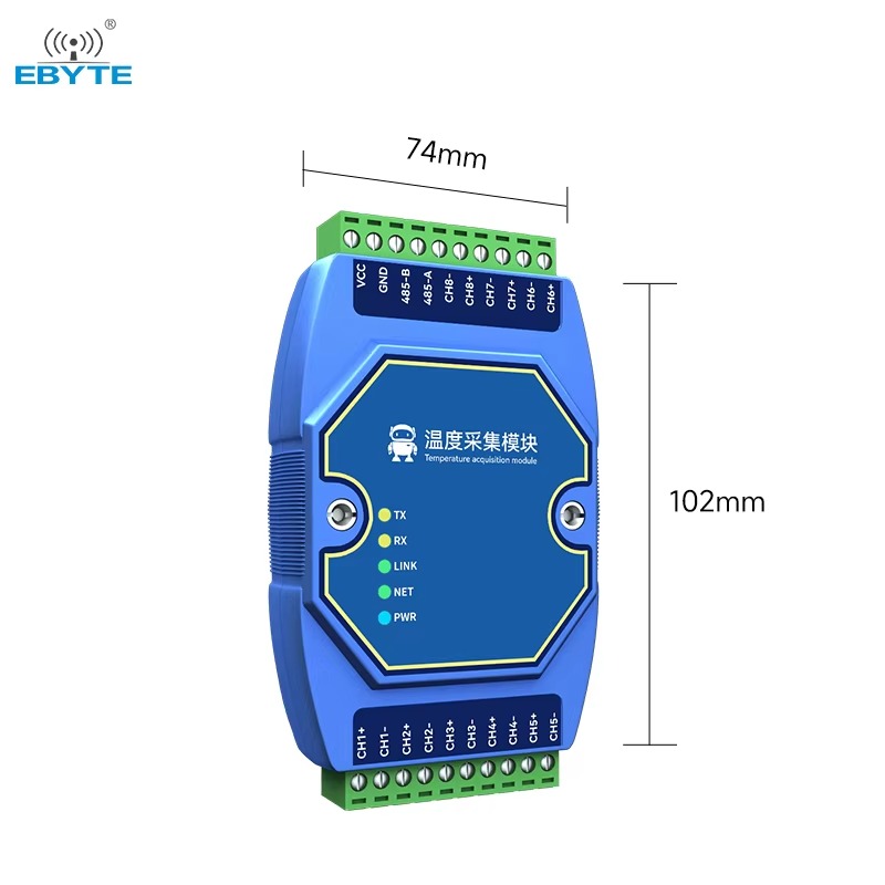 ODM製K型熱電対温度取得モジュール。RS485通信インター - Thermocouple Module K Type のレビューと価格
