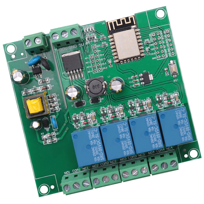 ESP8266 ワイヤレス WIFI 4 チャンネルリレーモ - Relay Module 4 Channel のレビューと価格