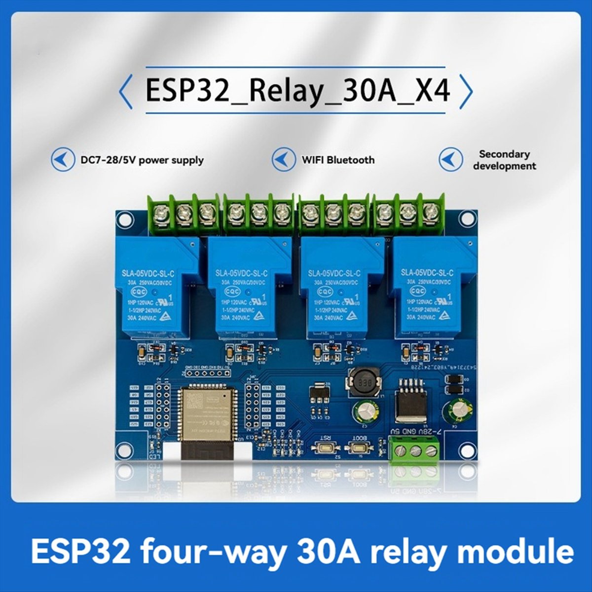 HDL 4 チャンネル リレー モジュール 30A DC7- - Relay Module 4 Channel のレビューと価格