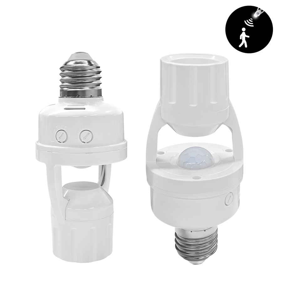 PIR モーションセンサー E27 電球ソケットランプベース - Pir Motion Sensor のレビューと価格