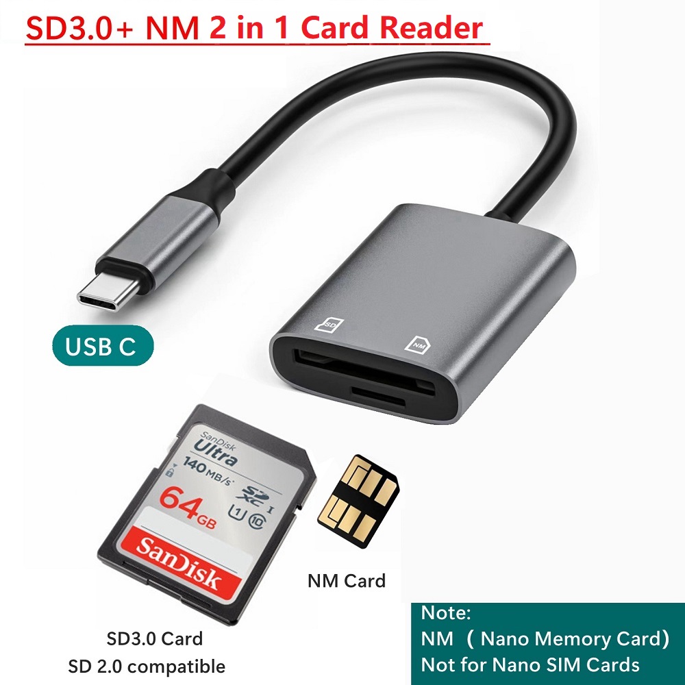 タイプCナノメモリカードリーダー Huawei NMカードア - Sd Card Module のレビューと価格